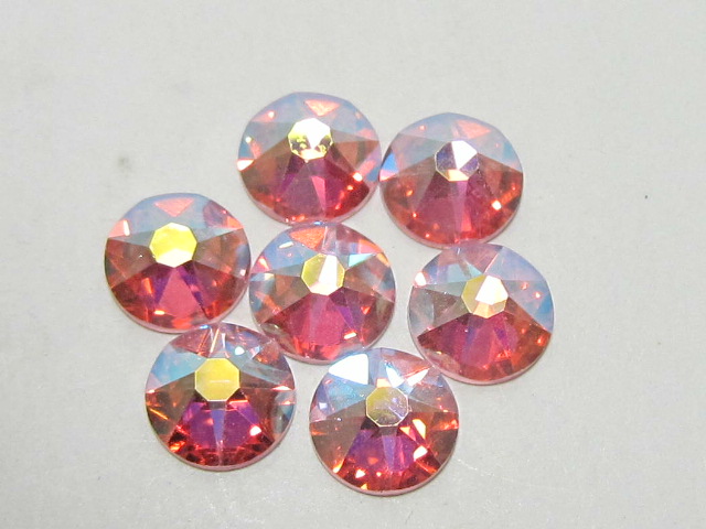 18 pcs. 30ss LIGHT ROSAE AB STAR BRIGHT  FLATBACK Rhinestones